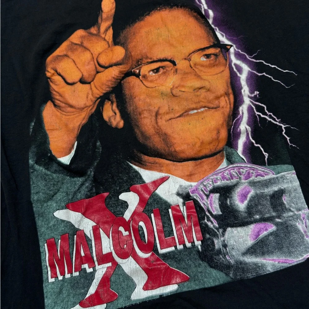Vintage 90’s Malcom X Rap Tee - Picture 3 of 8